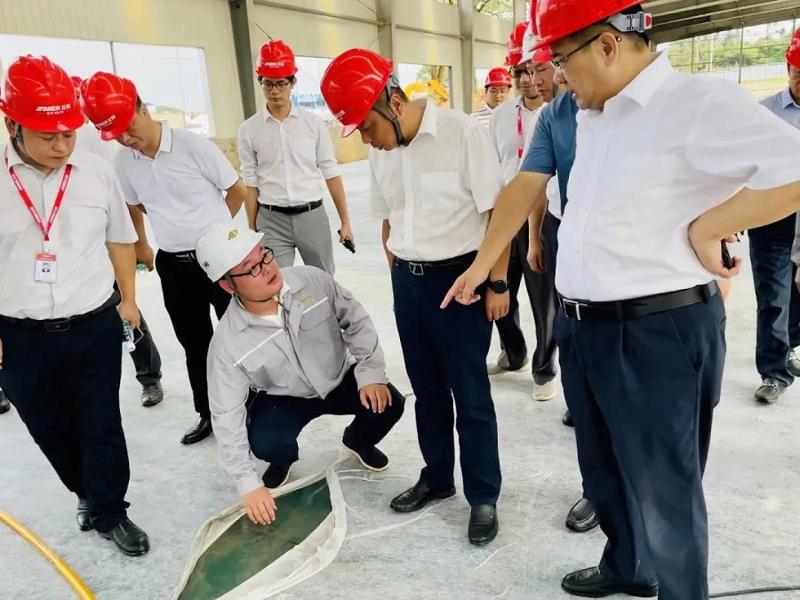 徐新楚調(diào)度建筑工程分公司正威（汨羅）項目建設