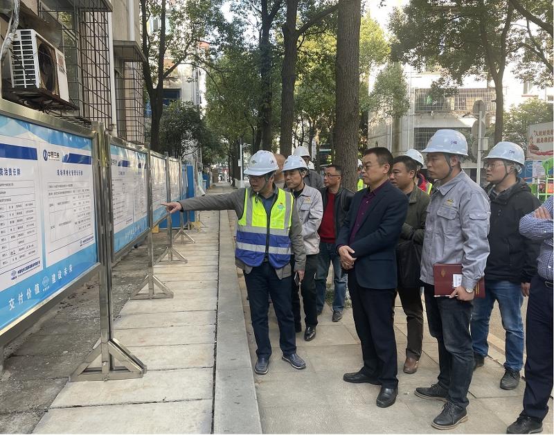 葉建國帶隊督查公司岳陽中心城區(qū)污水項目